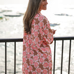 ‘Olu Breeze Tunic (Ulu Palaka / Brown Hibiscus - Merrie Monarch Release)-Guava &amp; Co.