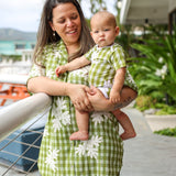 ‘Olu Breeze Tunic (Ulu Palaka / Brown Hibiscus - Merrie Monarch Release)-Guava &amp; Co.