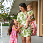 ‘Olu Breeze Tunic (Ulu Palaka / Brown Hibiscus - Merrie Monarch Release)-Guava &amp; Co.